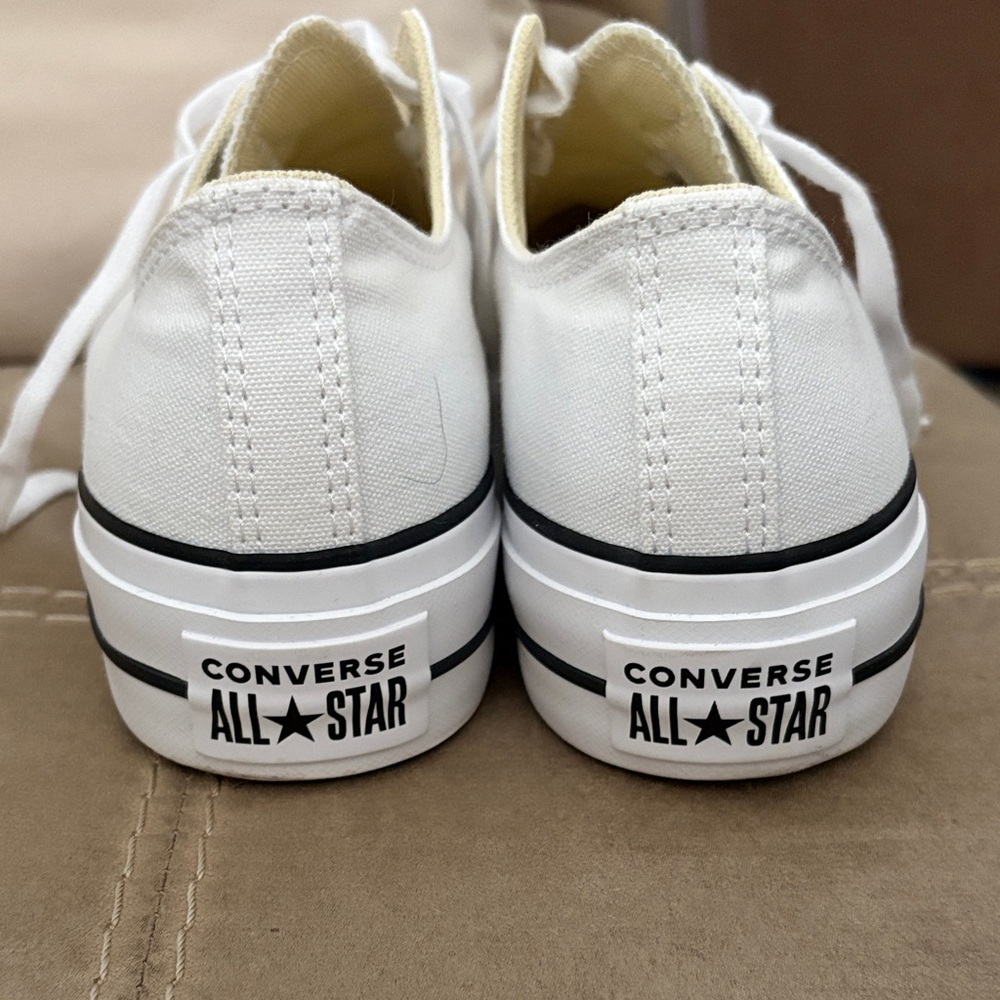 Converse White Low Top Sneakers - Picture 3 of 5